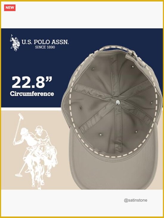 100% Cotton Adjustable Dad Hat with Small Pony Logo main image 6